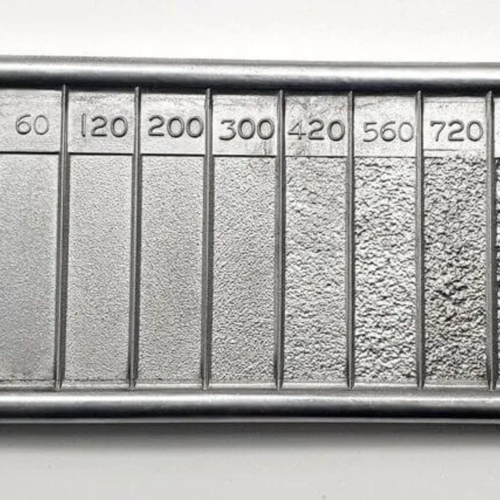 Paper Roughness Surface Roughness Chart