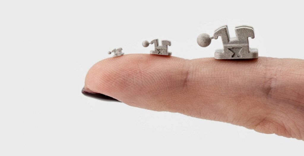 Micro part on fingertip